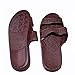 Brown Rubber Slide on Sandal Slippers Double Strap, Dark Brown Hawaii Sandal (7)