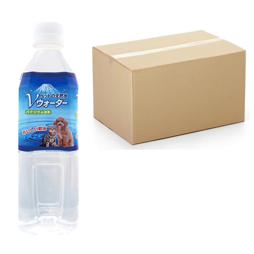 アース・ペット ペットの天然水 Vウォーター 500ml×24個セット【大容量 防災備蓄】 愛犬愛猫用ミネラルウォーター 水分補給 介護 災害・地震時に商品画像