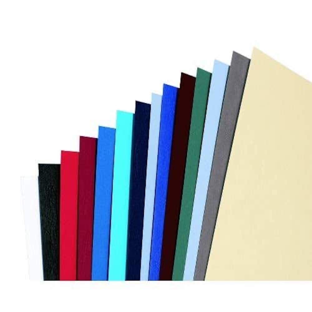 GBC A4 250 GSM Leatherboard Window Binding Covers - Blue