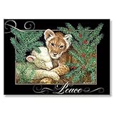 Abbey Press Lion and Lamb Christmas Cards - Greetings Paper Gift Wrap 53342T-ABBEY