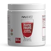 IVL - Phyto Fruits Superfood Powder - Support Energy - Digestive &amp; Probiotic - Antioxidant - Vegan - 40 Fruits and Nutrients Plus 6 Probiotic Strains (30 Servings, 8.88 oz)