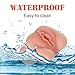 Male Masturbator Pocket Pussy Stoker with Cock Ring, SHEQU Adult Sex Toy for Men Masturbation Silicone Waterproof Realistic Vagina with Labia (Anna's Pussy)