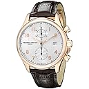 Frederique Constant Men's FC393RM5B4 Analog Swiss Automatic Brown Leather Watch