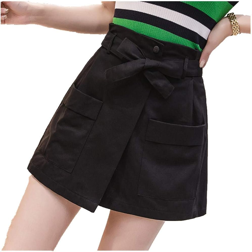 U/A Half Skirt with Pocket Women's Summer high Waist Pants Skirt and