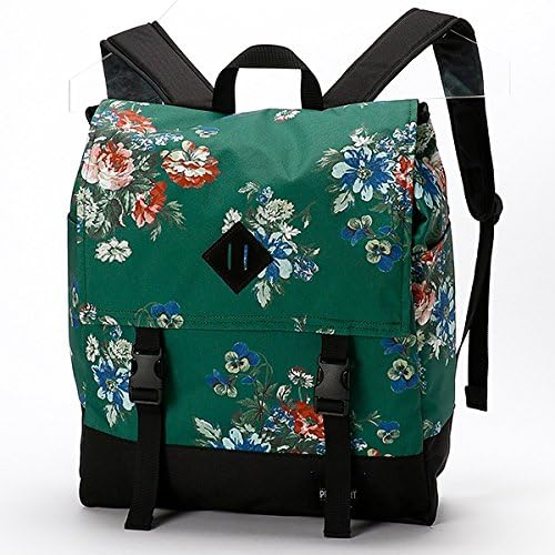 Amazon スーパーハッカ Super Hakka Pine Fortコラボフラワープリントリュック 70グリーン 99f Super Hakka スーパーハッカ レディースバッグ 財布