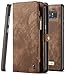 Galaxy Note 8 Wallet Case XRPow Samsung Galaxy Note 8 Multi-Functional Folio Flip Vegan Leather Wallet Removable Magnetic Back Cover 11 Card Slots & 3 Cash Pocket Shock Protection Cover BROWN