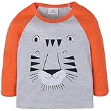 Hugbug Toddler Boys Tiger Long Sleeve T-Shirt 18M-6T
