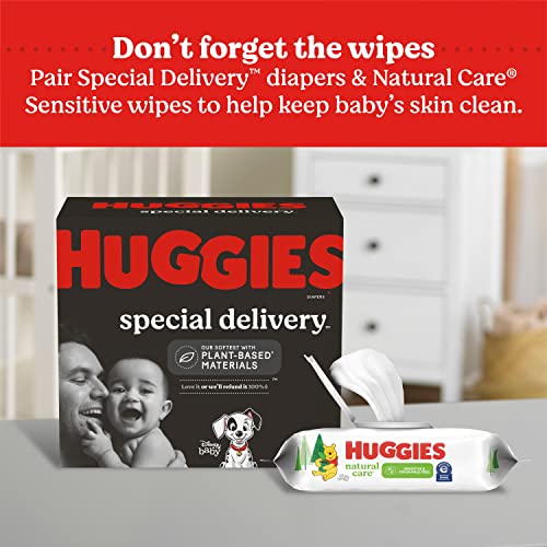 HUGGIES SPECIAL DELIVERY HYPOALLERGENIC BABY DIAPERS SIZE 1 (UP TO 14 LBS), 32 CT, FRAGRANCE FREE, SAFE FOR SENSITIVE SKIN