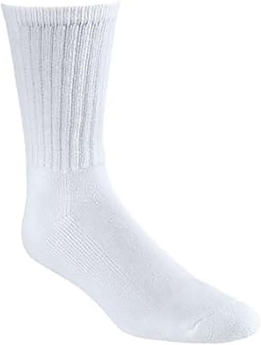 First Quality Men's Premium Cotton Crew Athletic Socks, 12 Pairs (1013