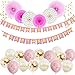 Xonara Its A Princess Baby Shower Decorations for Girl - 55 Piece Girls Baby Shower Decoration Pink/White/Gold/Rose Gold - Girls Baby Shower Banner, Balloons, Princess Theme - Its a Girl Decorations