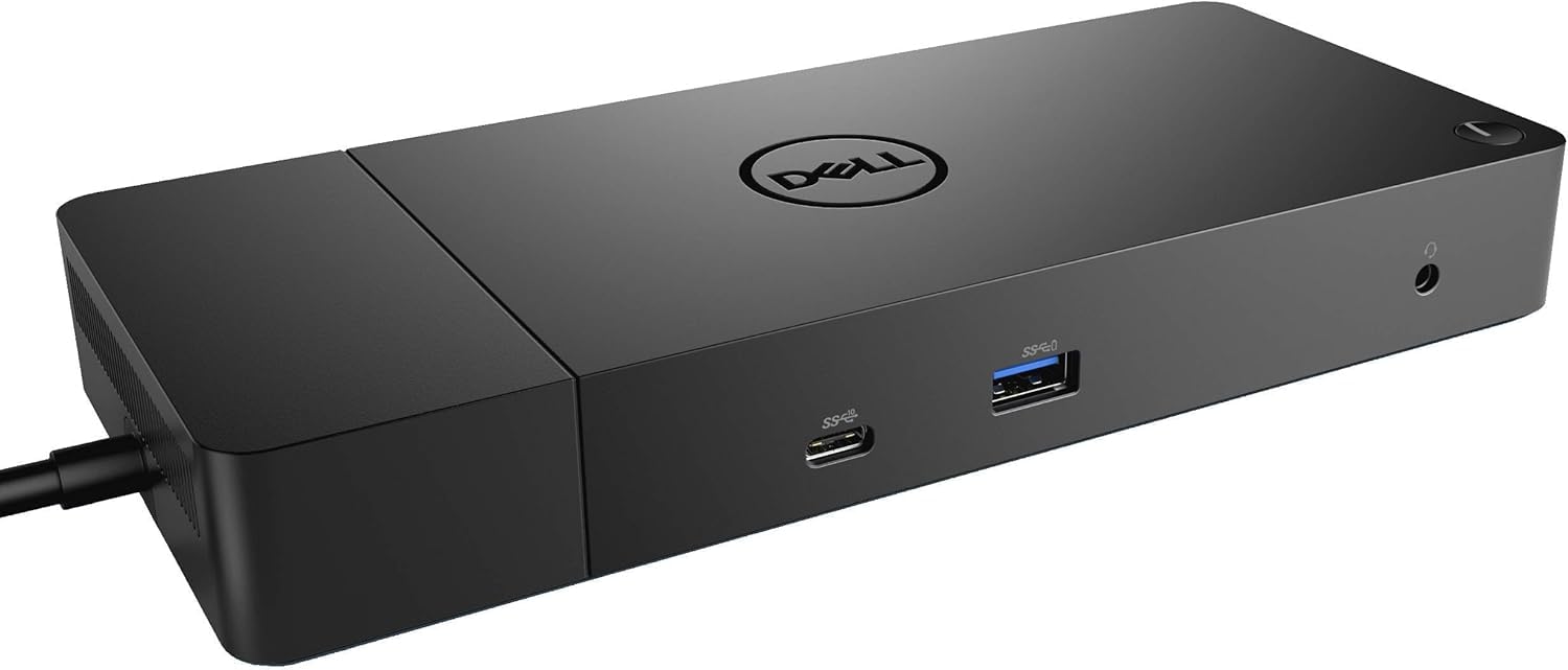 Photo 1 of DELL WD19 180W Docking Station (130W Power Delivery) USB-C, HDMI, Dual DisplayPort, Black (Renewed)