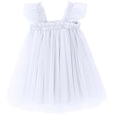 BGFKS Layered Tulle Ruffle Sleeveless Dress for Toddler Girls,Tutu Dress for Baby Girls Princess Dresses