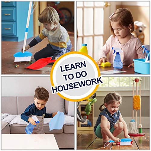 GINMIC Detachable Kids Cleaning Toy Set, Pretend Play Household
