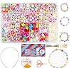 Ucradle-Children-DIY-Bead-Set-550pcs-Pony-Alphabet-Pop-Beads-for-Making-Necklace-Bracelet-Ring-Art-Craft-Jewellery-Making-Kit-for-Kids-Girls-Age-4-5-6-7-8-24-Types-550pcs-DIY-Beads Ucradle Children DIY Bead Set, 550pcs Pony Alphabet Pop Beads for Making Necklace Bracelet Ring, Art Craft & Jewellery…