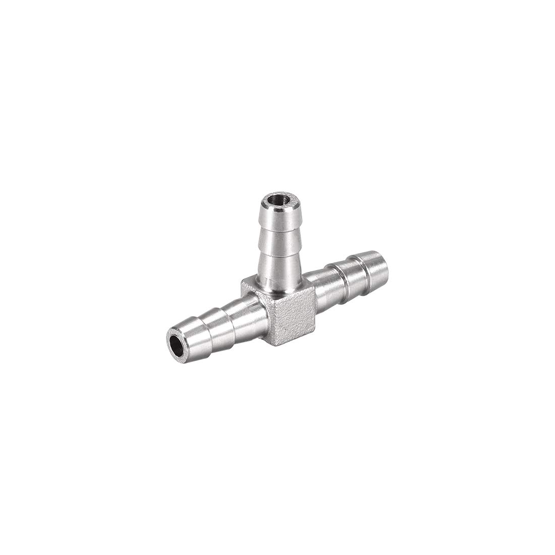 sourcing map 1/4-Inch (6mm) Hose ID Barb Fitting Stainless Steel 3 Way T Shaped Union Home Brew Fitting