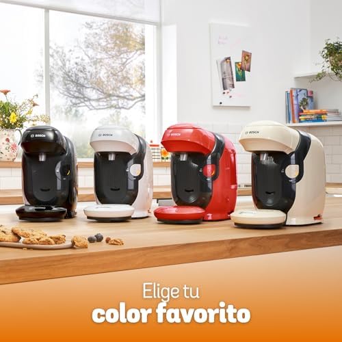 Tassimo Happy Friendly máquina de café multi-bebidas, até 70 bebidas, OneTouch, preparação individual, design compacto, Intellibrew, branco, TAS114E