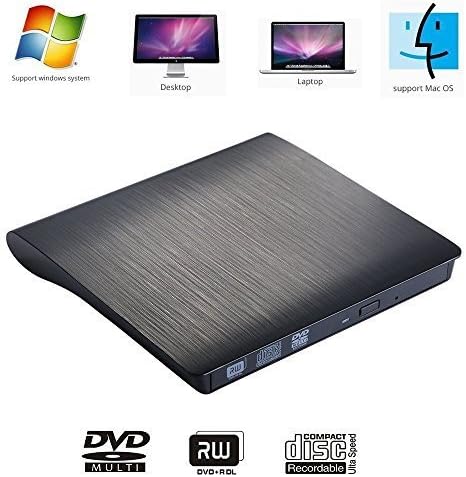 External DVD Drive Portable USB 3.0 External Optical Drive CD DVD RW ROM Player Burner Writer Rewriter for Mac Macbook Pro Air iMAC,Laptops,Desktops and Notebooks
