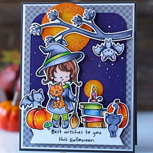 Little Girl 1Set Silicone Clear Stamp with Cutting Dies Stencil DIY Scrapbooking Embossing Photo Album Decorative Paper Card Craft Art Handmade - Thumbnail 6