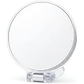 Danielle Magnification Folding Makeup Mirror 15X, Acrylic