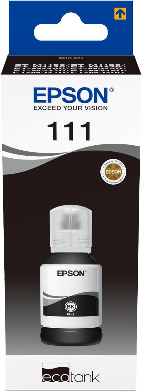 Epson EcoTank 111 Black Genuine Ink Bottle 6000 Pages