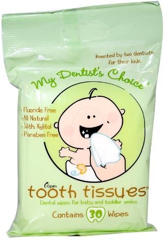 Tooth Tissues Dental Wipes for Baby or Toddler (4 Packs of 30 Wipes) by Tooth Tissues
