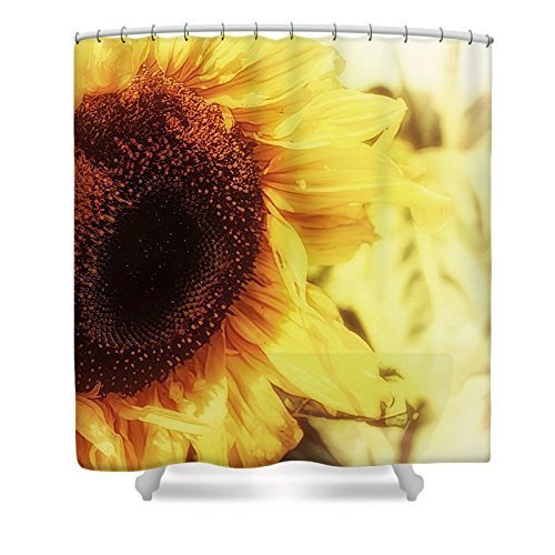 Amazon Com Sunflower Shower Curtain Yellow Floral Print