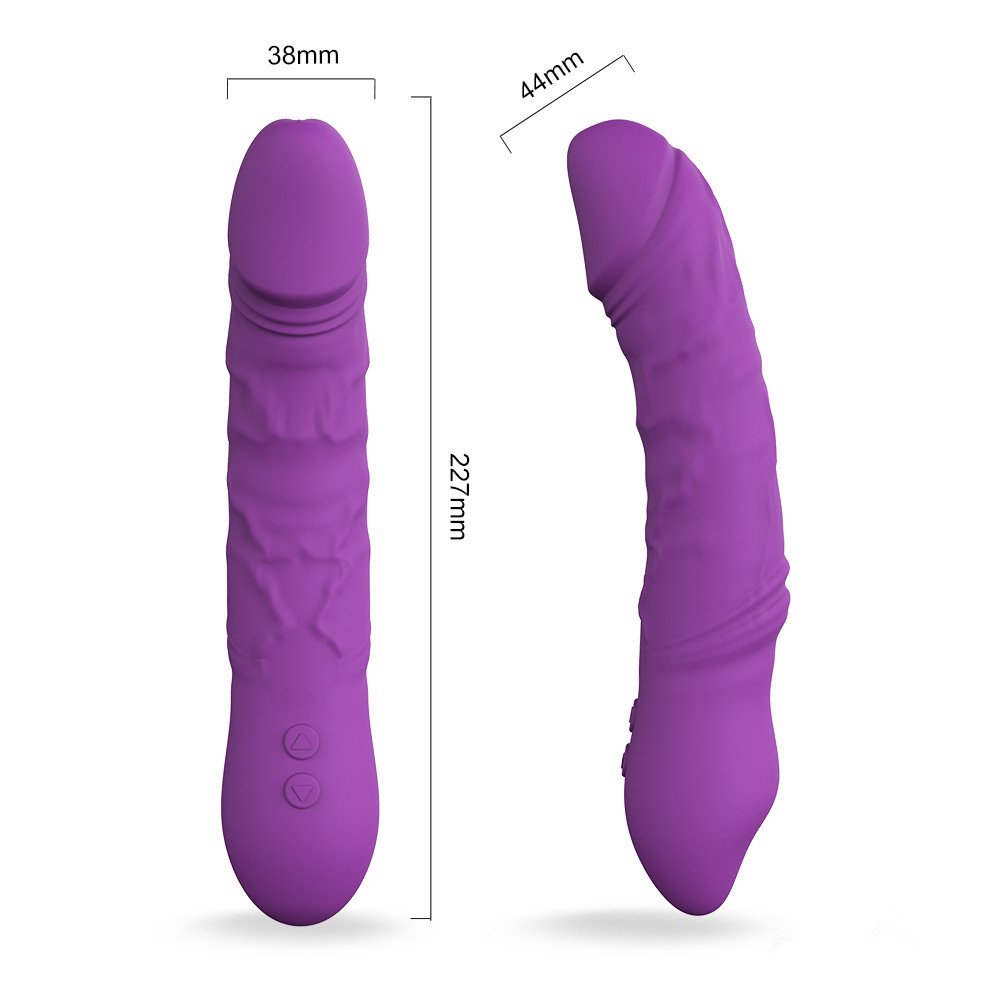 APRIL 14TH USB Charging Massager - Waterproof Rechargeable Vibrator - Realistic Silicone Dildos - 7 Stimulation Modes Quiet yet Powerful -Best Sex Toys for Women -Discreet Packaging,Purple,9.8 Ounces