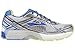 Brooks Women's Adrenaline GTS 15, White/Dazzling Blue/Sharp Green, 6.5 2A - Narrow