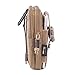 REEBOW GEAR Tactical Molle EDC Pouch Utility Gadget Belt Waist Bag with Cell Phone Holster Holder (Brown)