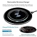 Wireless Charging Station Dock,Multiple Devices Charging Organizer with 10W Fast Qi Cordless Charge Pad, Multi Desktop Docking Station Hub with Type-C/USB/Quick Charge 3.0 Port for Android iOS, Black