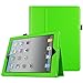 Fintie Folio Leather Case for iPad 2/The New iPad - Built-in Magnet for Sleep/Wake Feature - Green