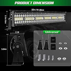 GREUNION 52 inch led Light bar, 1122W Triple Row