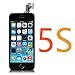 QTlier for iPhone 5S LCD Screen Black - Corepair Full Assembly Display Replacement Touch Digitizer with Home Button, Front Camera, Ear Speaker, Repair Tools and Screen Protector