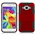 Galaxy Core Prime Case, Elegant Choise Galaxy Prevail LTE Case, Hybrid Armor Dual Layer Full Body Protective Holster Case with Kickstand and Belt Swivel Clip for Samsung Galaxy Core Prime (Red/Black)
