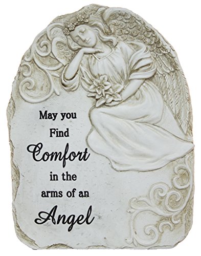 7.5 Inch tall Polystone Memorial Stone "May you find comfort..."