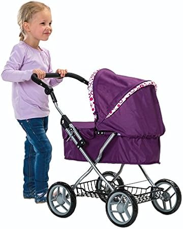purple dolls pram