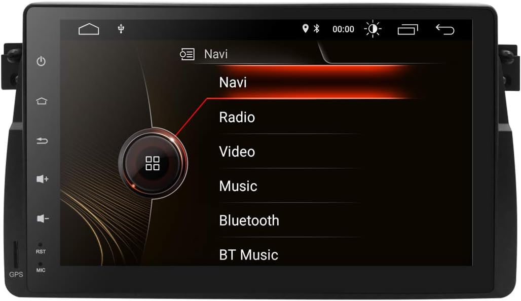 hizpo Android 9.0 System 9 Inch Car Stereo Player in Dash GPS Radio Stereo 1 Din Multimedia Touch Screen Bluetooth 4.0 Sub Volume Control