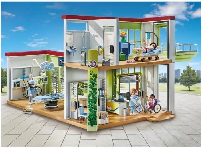 | My Life | Modernes Krankenhaus | Mit Vier Figuren, medizinischen Geräten und Accessoires | Zu über 80 % aus recycelten und biobasierten Materialien | Für Kinder ab 4 Jahren | 71615