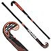 Carbon Tech Composite Field Hockey Stick NARANJA Outdoor Multi Curve - 75% Carbon - 5% Aramid - 20% fiber Glass (36.5 Inches Length)