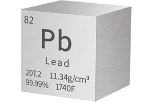 1inch Tungsten Cube Element Metal Density Cube Homostarry 99.95% Purity Teaching Tool, Gifts for Students Teacher Science Chemistry Lover, Material Hobby Collection, DIY, Lab Experiments (Lead)