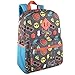 Boy's 6 in 1 Backpack Set With Lunch Bag, Pencil Case, Bottle, Keychain, Clip (Emoji)