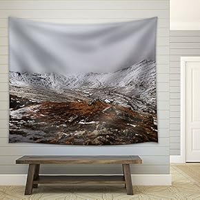 Mountain Landscape - Fabric Wall Tapestry Home Decor - 51x60 inches