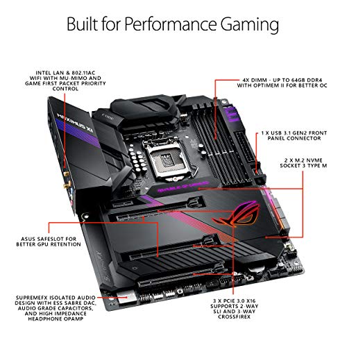 ASUS ROG Maximus XI Code LGA1151 (Intel 8th and 9th Gen) ATX DDR4