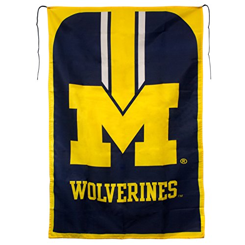 NCAA Michigan Wolverines Team Fan Flag, 31.5 x 47-Inches, Blue