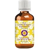 dève herbes Linden Blossom Essential Oil (Tilia vulgaris) Pure | Non-Sticky | Non-Greasy | Lightweight | Men & Women | All Skin Types | Steam Distilled 15ml (0.5 oz)