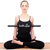 HealthAndYoga&trade; StretchNHeal Collapsible Multi-Use Wooden Yoga Stick - Regular and XL - Portable Posture Corrector Pole, Stretch Mobility Stick, Physical Workout Exercise Dowel