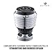 Aerator for Kitchen, Bathroom Faucet, 2 Function Swivel Sprayer, Water Saving Flow 1.5 GMP, Polished Chrome, Black