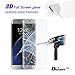 S7 Edge Screen Protector, Dokpav Ultra Slim Samsung Galaxy S7 Edge 3D Tempered Glass Full Screen Protector, Protective Film Anti-scratch Anti-fingerprint for S7 Edge (Transparent)