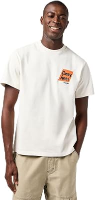 - Camiseta Hombre - Corte Relajado - Cj Graphic tee - Vintage Blanco