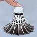 12-Pack ZHENAN Black Goose Feather Badminton Shuttlecocks with Great Stability and Durability Goose Feathers Badminton Balls,Hight Speed Badminton Birdies Balls